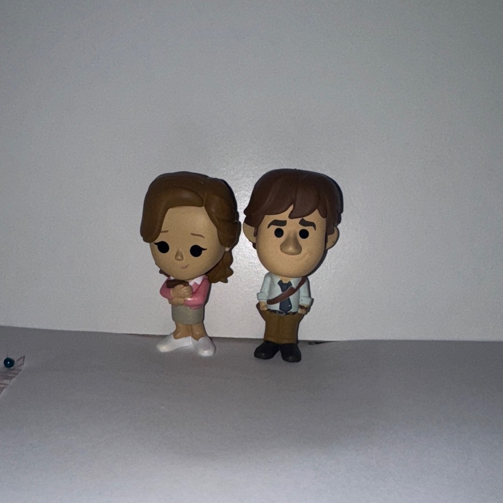 Funko Art Sculpture - Jim & Pam The Office Characters